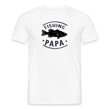 Angeln Fishing Papa Angler - Männer T-Shirt - Weiß - Vorne - AI Model Male 178 dark (178cm)