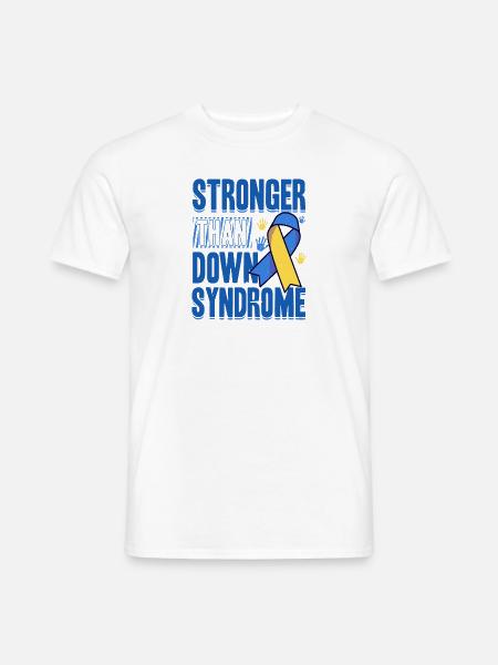 Down Syndrom Awareness Bewusstsein - Männer T-Shirt - Weiß