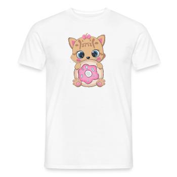 Ocelot Donut - T-shirt homme - blanc - Devant - AI Model Male 178 dark (178cm)