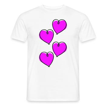 Herzen Love Symbol - Männer T-Shirt - Weiß - Vorne - AI Model Male 178 dark (178cm)