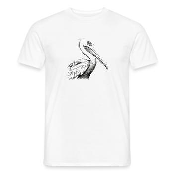 Pelican - Men's T-Shirt - white - Front - AI Model Male 178 dark (178cm)