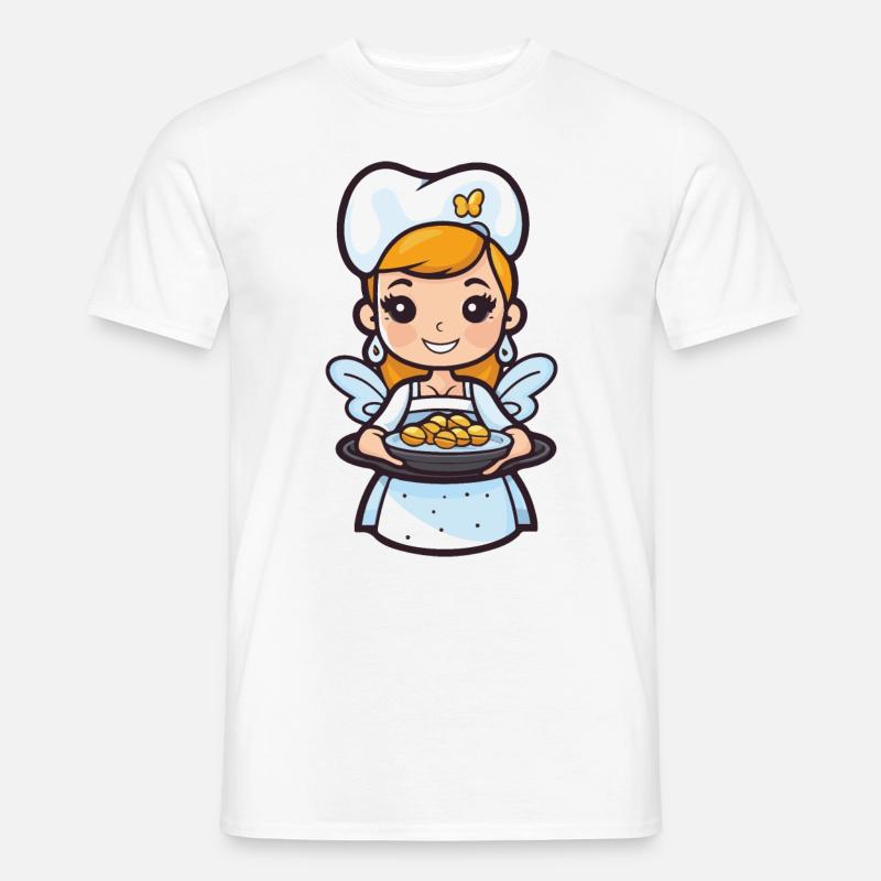 Fee Backen Kochen Niedlich - Männer T-Shirt - Weiß