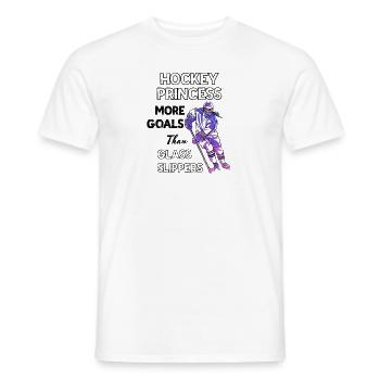 Hockey sur glace Princess Hockey sur glace Femmes Filles - T-shirt homme - blanc - Devant - AI Model Male 178 dark (178cm)