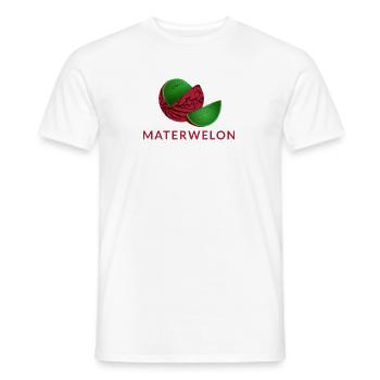 Materwelon Watermelon Watermelon fruity - T-shirt homme - blanc - Devant - AI Model Male 178 dark (178cm)