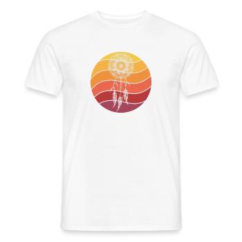 White Dream Catcher - Men's T-Shirt - white - Front - AI Model Male 178 dark (178cm)