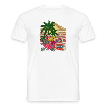 Palmen - Männer T-Shirt - Weiß - Vorne - AI Model Male 178 dark (178cm)