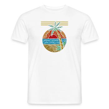 Palmen - Männer T-Shirt - Weiß - Vorne - AI Model Male 178 dark (178cm)