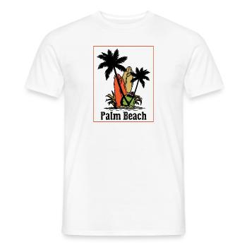 Palmen - Männer T-Shirt - Weiß - Vorne - AI Model Male 178 dark (178cm)