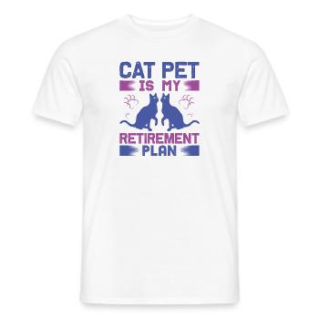 Katzen Pruch Motiv Geschenk Mietzekatze Kitten - Männer T-Shirt - Weiß - Vorne - AI Model Male 178 dark (178cm)