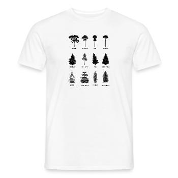 Tree - Men's T-Shirt - white - Front - AI Model Male 178 dark (178cm)