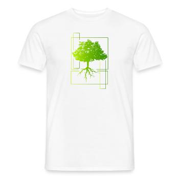Tree - Men's T-Shirt - white - Front - AI Model Male 178 dark (178cm)