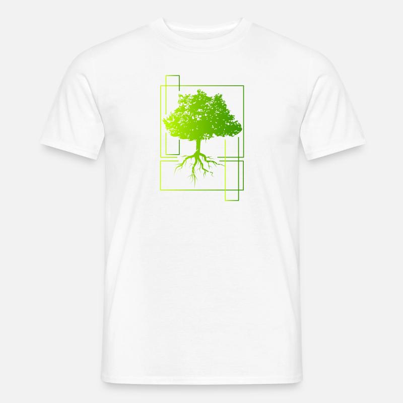 Baum - Männer T-Shirt - Weiß