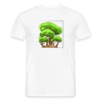 Tree - Men's T-Shirt - white - Front - AI Model Male 178 dark (178cm)