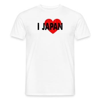 I Heart Japan Love Japanese - Men's T-Shirt - white - Front - AI Model Male 178 dark (178cm)