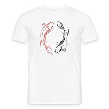 Koy Yin & Yang - Männer T-Shirt - Weiß - Vorne - AI Model Male 178 dark (178cm)