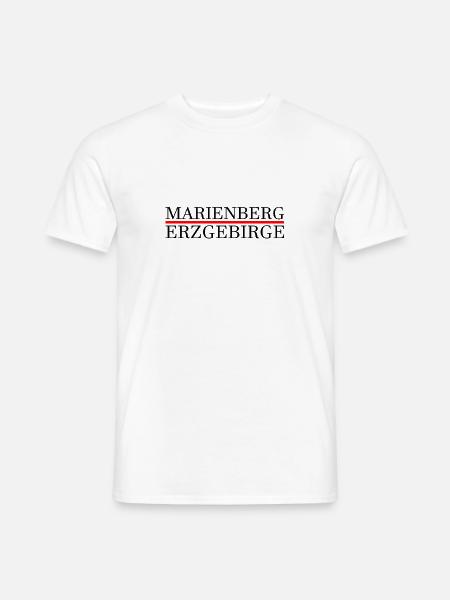 Marienberg Erzgebirge - Männer T-Shirt - Weiß
