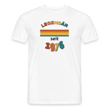 47th Birthday Man Woman 47 Years 1976 Geschenkidee - Männer T-Shirt - Weiß - Vorne - AI Model Male 178 dark (178cm)