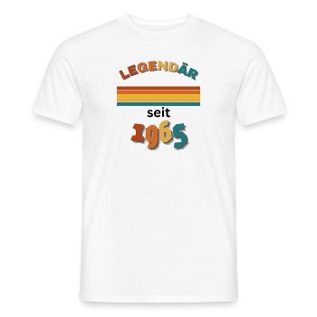 58th Birthday Man Woman 58 Years 1965 Geschenkidee - Männer T-Shirt - Weiß - Vorne - AI Model Male 178 dark (178cm)