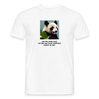 Lustige Sprüche / Lustige Bilder - Faulenzer Shirt - Männer T-Shirt - Weiß - Vorne - AI Model Male 178 dark (178cm)