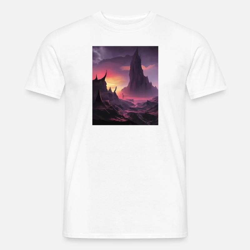 Dämonische Landschaft - Männer T-Shirt - Weiß
