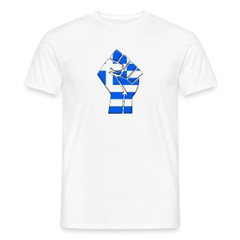Griechenland-Flagge Griechischer Landstolz Einheimische Abstammung - Männer T-Shirt - Weiß - Vorne - AI Model Male 178 dark (178cm)
