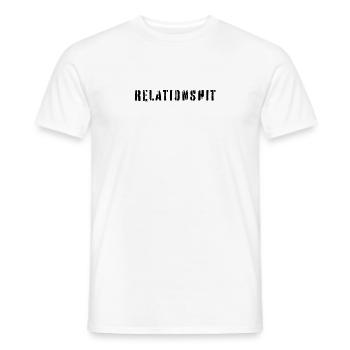 RelationShit Relationship Beziehungsstress - Männer T-Shirt - Weiß - Vorne - AI Model Male 178 dark (178cm)