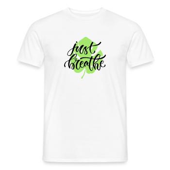 Yoga - Men's T-Shirt - white - Front - AI Model Male 178 dark (178cm)