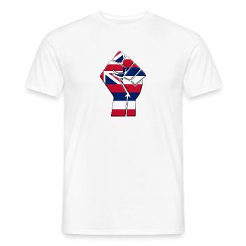 Bundesstaat Hawaii Flagge Stolz Eingeborenes Familienhaus - Männer T-Shirt - Weiß - Vorne - AI Model Male 178 dark (178cm)