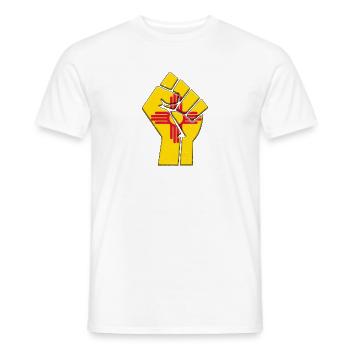 Flagge des Bundesstaates New Mexico Stolz Eingeborene Familie - Männer T-Shirt - Weiß - Vorne - AI Model Male 178 dark (178cm)