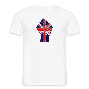 United Kindgom Flag British UK Country Pride - Men's T-Shirt - white - Front - AI Model Male 178 dark (178cm)