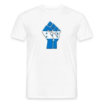 Drapeau du Honduras Honduran Country Pride Natif - T-shirt homme - blanc - Devant - AI Model Male 178 dark (178cm)