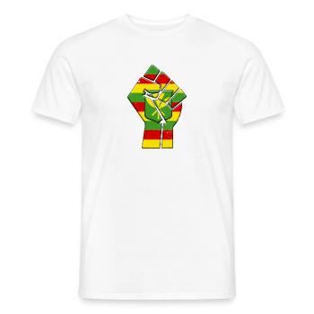 Kanaka Maoli Hawaii Drapeau hawaïen - T-shirt homme - blanc - Devant - AI Model Male 178 dark (178cm)