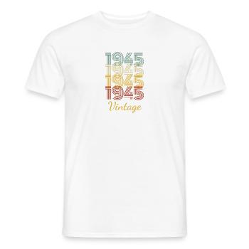 Vintage-Geburtstagsgeschenk geboren 1945 Slogan - Männer T-Shirt - Weiß - Vorne - AI Model Male 178 dark (178cm)