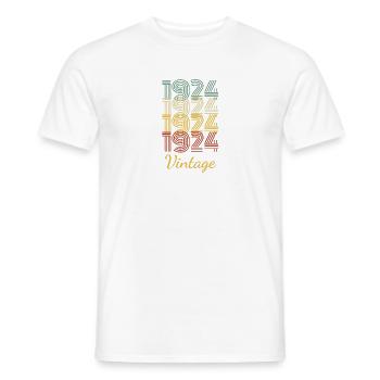 Vintage-Geburtstagsgeschenk geboren 1924 Slogan - Männer T-Shirt - Weiß - Vorne - AI Model Male 178 dark (178cm)