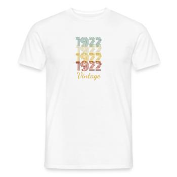 Vintage Geburtstagsgeschenk geboren 1922 Slogan - Männer T-Shirt - Weiß - Vorne - AI Model Male 178 dark (178cm)