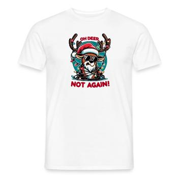 Lustiges Rentier - Männer T-Shirt - Weiß - Vorne - AI Model Male 178 dark (178cm)
