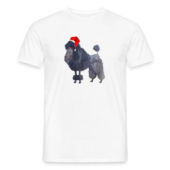 Pudel Weihnachten - Männer T-Shirt - Weiß - Vorne - AI Model Male 178 dark (178cm)