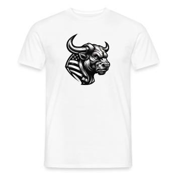 American Bull - Männer T-Shirt - Weiß - Vorne - AI Model Male 178 dark (178cm)