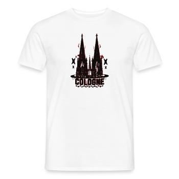Cologne Köln Kölle Kölsch street art style splash - Männer T-Shirt - Weiß - Vorne - AI Model Male 178 dark (178cm)