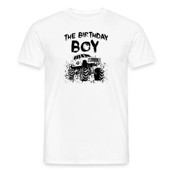 Das Geburtstagskind Monster Truck Passende Familie - Männer T-Shirt - Weiß - Vorne - AI Model Male 178 dark (178cm)