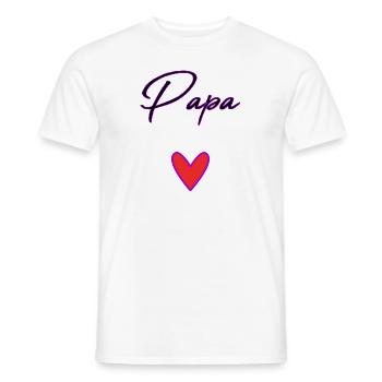 HAPPY FATHER'S DAY. DAD. FATHER'S DAY. FATHER - Men's T-Shirt - white - Front - AI Model Male 178 dark (178cm)