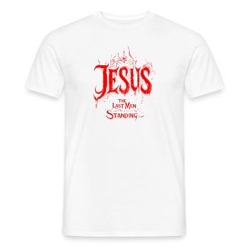 Jesus Christ The Last Men Standing red - Männer T-Shirt - Weiß - Vorne - AI Model Male 178 dark (178cm)