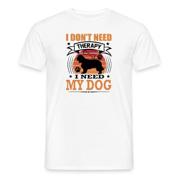 Cocker Spaniel Mein Hund Retro Vintage Hunderasse - Männer T-Shirt - Weiß - Vorne - AI Model Male 178 dark (178cm)