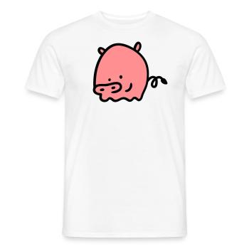 Porcs 2 - T-shirt homme - blanc - Devant - AI Model Male 178 dark (178cm)