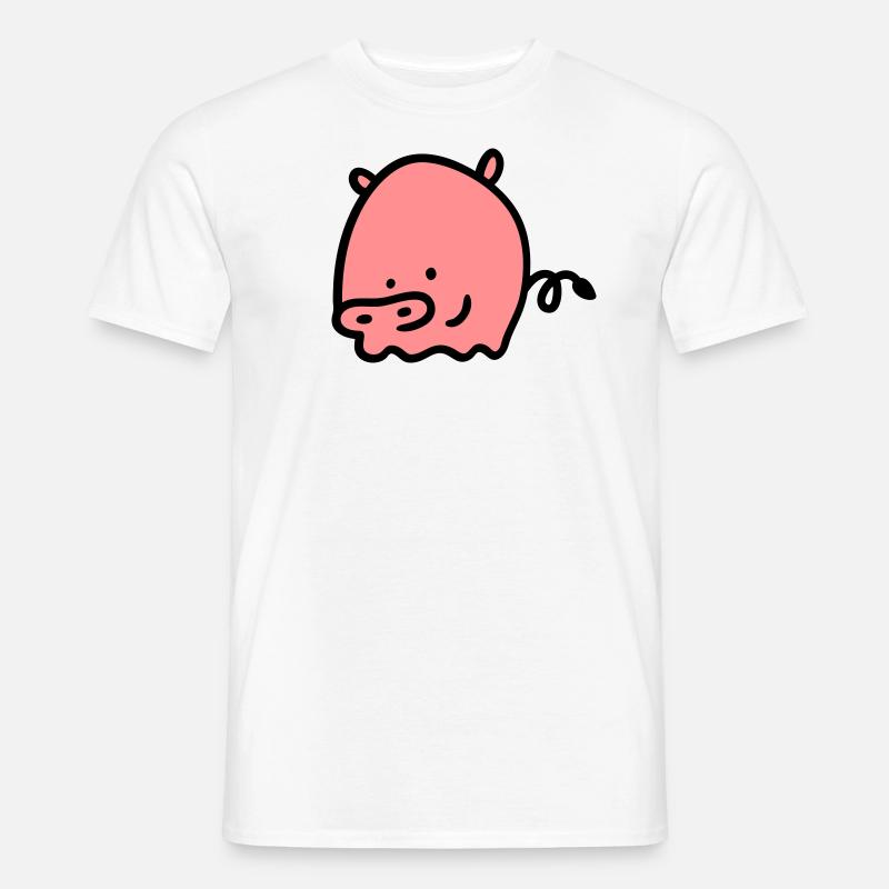 Schweinchen 2 - Männer T-Shirt - Weiß