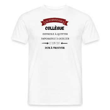 Tolles Kollege-Geschenk - Männer T-Shirt - Weiß - Vorne - AI Model Male 178 dark (178cm)