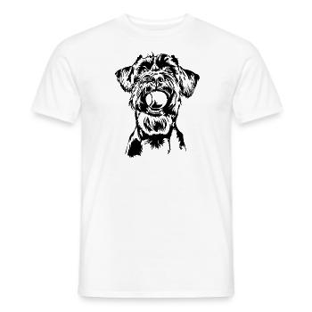 Schnauzer géant Schnauzer chien chien Wilsigns - T-shirt homme - blanc - Devant - AI Model Male 178 dark (178cm)