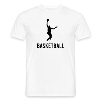 Basketball Dunk - Männer T-Shirt - Weiß - Vorne - AI Model Male 178 dark (178cm)