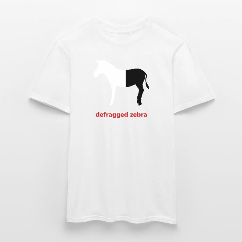 Defragged zebra Computer Science Programming Gift Men's T-Shirt
