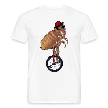 Zirkus Darstellerin Bühne Show Artist Einrad Floh - Männer T-Shirt - Weiß - Vorne - AI Model Male 178 dark (178cm)